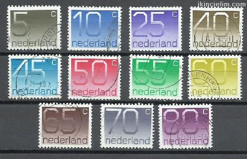 Hollanda 1976 Damgal Srekli Seri