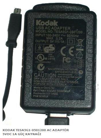 KODAK TESA5G1-0501200 AC adaptr 5V DC 1A