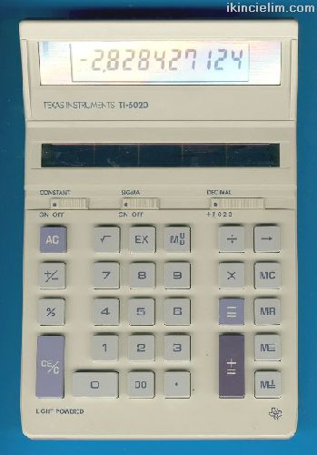 Texas Instruments TI-5020 Hesap Makinas