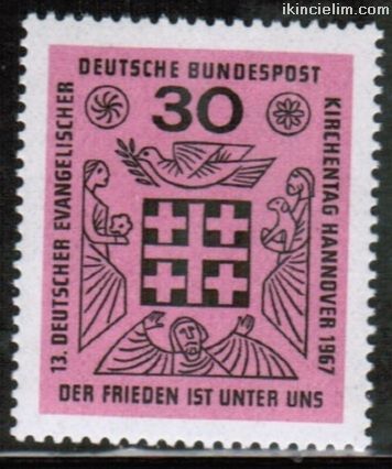 Almanya (Bat) 1967 Damgasz Kln Alman Protestan