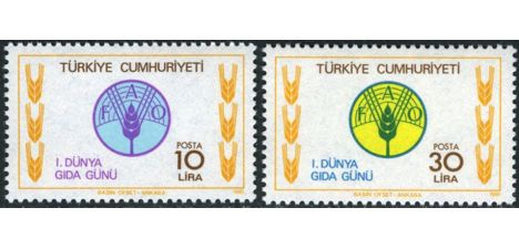 Koleksiyon, Pullar, 1981 Damgasız 1. Dünya Gıda Günü Serisi