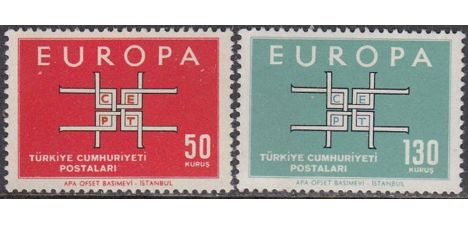 Koleksiyon, Pullar, 1963 Damgasız Avrupa Cept Serisi
