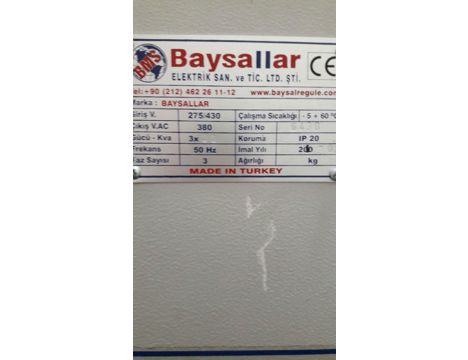 İş Makineleri, Regulatörler, Baysallar, 150 Kva Tam Otomatik Voltaj Regulatoru, 150 Kva Tam Otomatk Servo Rglt, 150 Kva Servo