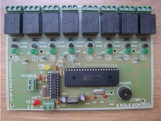 DTMF33 Relay Devre DTMF33, Dtmf 8 Röle Gsm Kontro, Relay