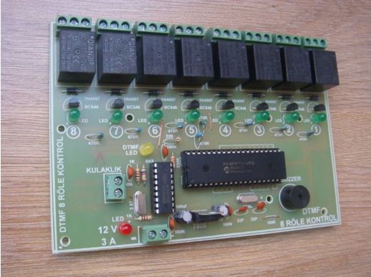 DTMF33 Relay Devre Elektronik Eşya : Dtmf 8 Röle Gsm Kontro