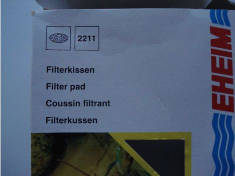 Evcil Hayvan, Akvaryum Malzemeleri, Yedek Parça, Eheim 2211 Filtre Pedi Kutusunda