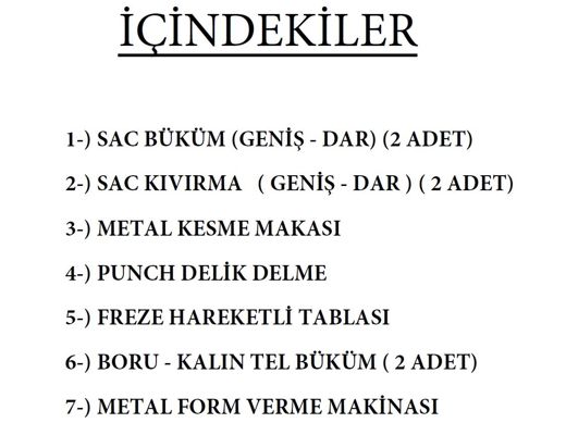 İş Makineleri : Manuel metal işleme makinaları plan ve ölçüleri