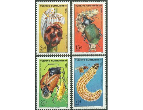 Koleksiyon, Pullar, 1980 Damgasız Böcekler Serisi
