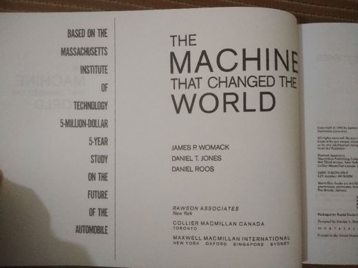 Kitap, Dergi : The Machine that changed the world