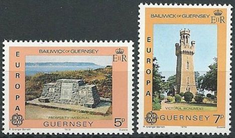 Koleksiyon, Pullar, Guernsey 1978 Damgasız Avrupa Cept Serisi