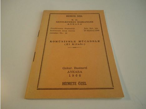 Kitap, Dergi, Kaynak Kitaplar, Genelkurmay, Komünizmle Mücadele El Kitabı