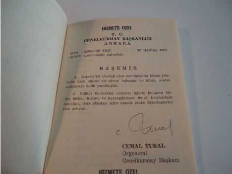 Kitap, Dergi, Kaynak Kitaplar, Genelkurmay, Komünizmle Mücadele El Kitabı