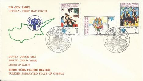 Koleksiyon, Pullar, K.T.F.D.1979 Dünya Çocuk Yılı Fdc
