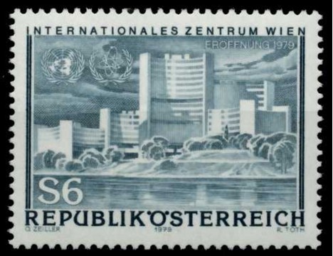 Koleksiyon, Pullar, Avusturya 1979 Damgasız Viyana Uluslar Arası Merke