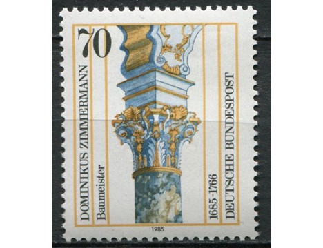 Koleksiyon, Pullar, Almanya (Batı) 1985 Damgasız Dominikus Zimmermann’
