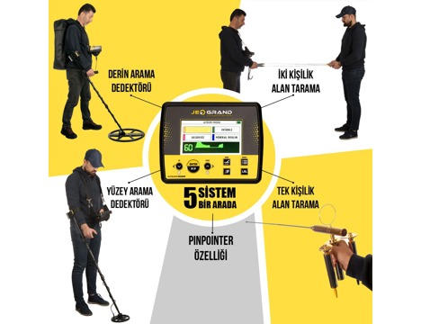 Diğerleri, Minelab, Jeogrand 5 Sistem Ekranlı Define Dedektörü