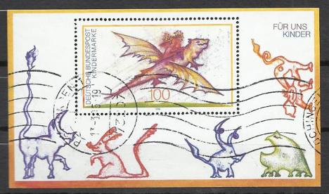 Koleksiyon, Pullar, Almanya (Batı) 1994 Posta Damgalı Çocuk Bloku