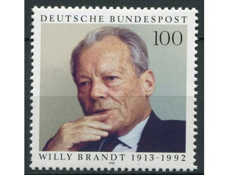 Koleksiyon, Pullar, Almanya (Batı) 1993 Damgasız Willy Brandt Serisi