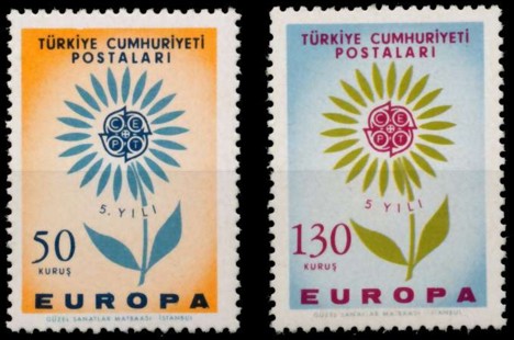 Koleksiyon, Pullar, 1964 Damgasız Avrupa Cept Serisi