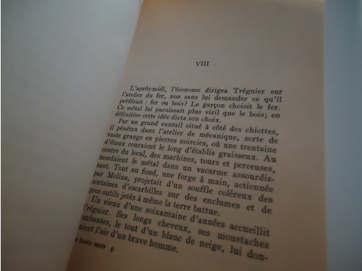 Les Hauts Murs Auguste Le Breton Roman Kitap, Dergi : Auguste Le Breton - Les Hauts Murs Roman