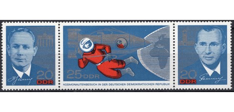 Koleksiyon, Pullar, Almanya (Doğu) 1965 Damgasız Sovyet Kozmonotların