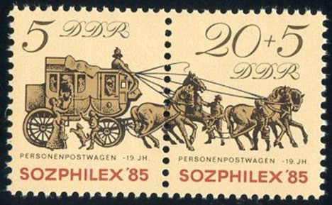 Koleksiyon, Pullar, Almanya (Doğu) 1985 Damgasız Sozphilex 1985 Pul Se