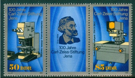 Koleksiyon, Pullar, Almanya (Doğu) 1989 Damgasız Carl Zeiss Stiftung'u
