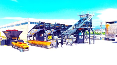 İş Makineleri, Beton Santralleri, Fabo, Turbomix-100 Mobil Beton Santrali
