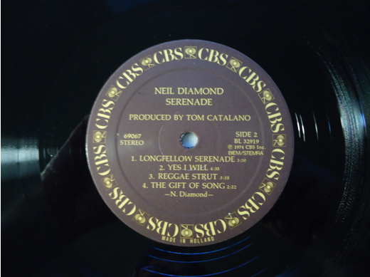 Neil Diamond Serenade Plak Müzik, Film (Plak,Cd, Dvd) : Neil Diamond Serenade Albümü Lp Tertemiz