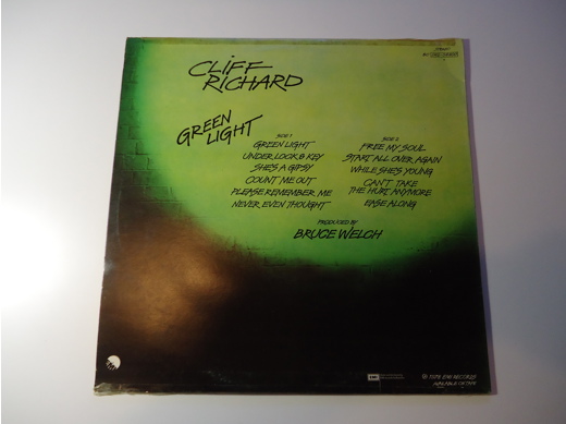 Cliff Richard Green Lights Plak Müzik, Film (Plak,Cd, Dvd) : Cliff Richard - Green Lights Orjinal Lp Temiz