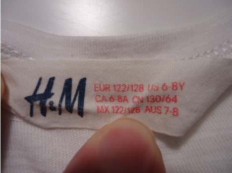 Giyim Eşyası, Çocuk Giyim, 2 Yaş, H&M Kız Çocuk T-Shirt 7-8 Yaş Temiz