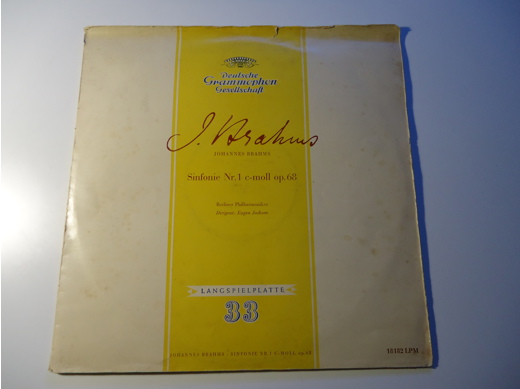 Johannes Brahms Sinfonie Nr.1 C.Moll Op 68 Plak Deutsche Grammophon Gesellschaft - Johannes Brahms, Sinfonie Nr.1 C.Moll Op 6