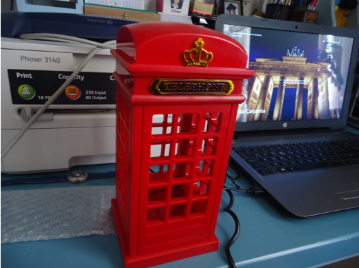 Lamba London Telephone Box Light Sıfır Kutusunda