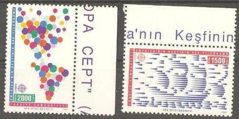 Koleksiyon, Pullar, 1992 Damgasız Cept Serisi