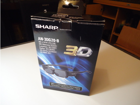 Elektronik Eşya, Diğer Elektronik Eşyalar, 3D Gözlük, Sharp An-3Dg20-B Gözlük 2 Adet Tertemiz