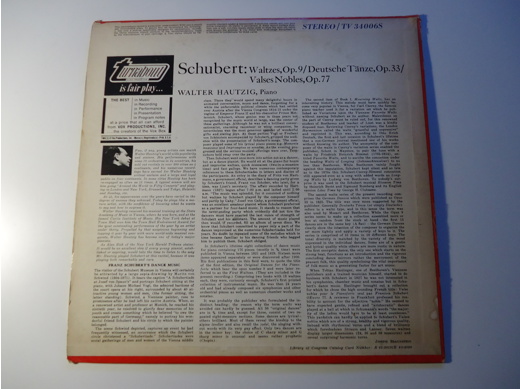 Schubert Valses Plak Müzik, Film (Plak,Cd, Dvd) : Schubert Valsler Lp Temiz