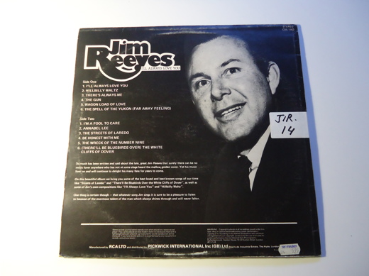 Jim Reeves I'll Always Love You Plak Müzik, Film (Plak,Cd, Dvd) : Jim Reeves - I'll Always Love You Lp Tertemiz