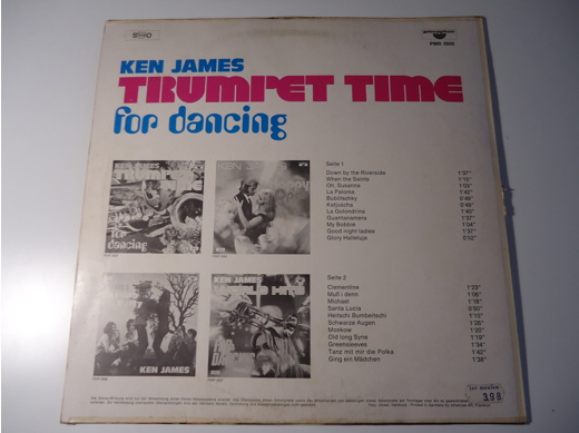 Ken James Trumpet Time for Dancing Plak Müzik, Film (Plak,Cd, Dvd) : Ken James - Trumpet Time for Dancing Lp Tertemiz