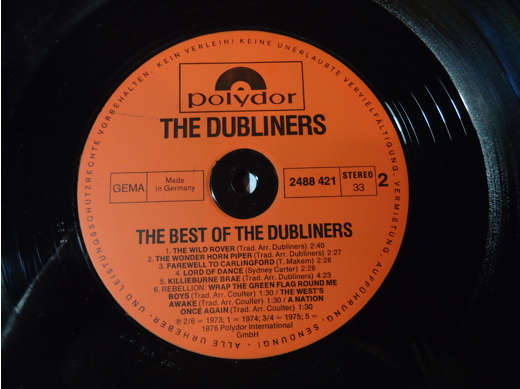 The Dubliners The Best of The Dubliners Plak Müzik, Film (Plak,Cd, Dvd) : The Best of The Dubliners Lp Gebr1. İspir.1