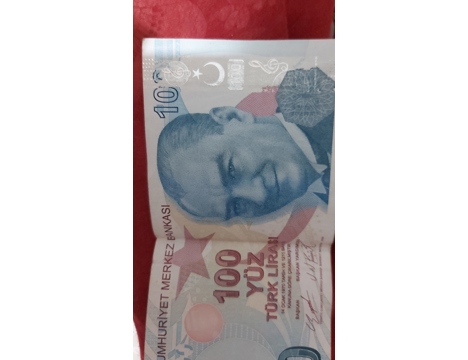 Koleksiyon, Paralar, Hatalı Basım 100Tl Banknot