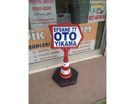 Diğerleri, Kategorisi Olmayan Her Şey, Trafik Konisi, Park Dubası Ok İşareti Başlıklı Baskılı