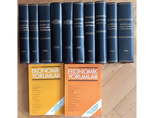 BANKA VE EKONOMİK YORUMLAR DERGİSİ 1981-1992 Yılları, 12 Yıllık Tüm Sayılar Dergi Banka Ve Ekonomik Yorumlar Dergisi, 1981-19