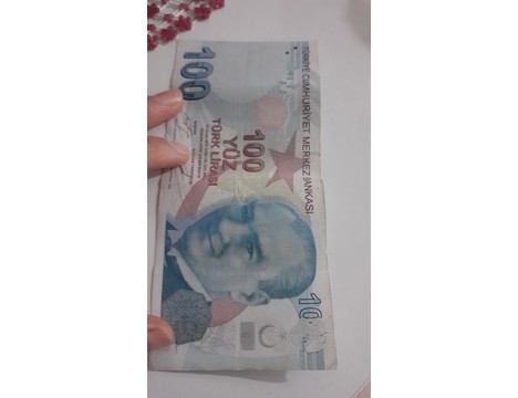 Koleksiyon, Paralar, Turkiye, Kagit Para, Hatali Basim 100 Tl