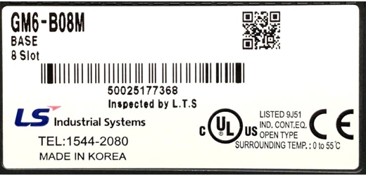 LS (LG) Master-K K200S Plc İş Makineleri : Ls (Lg) Gm6-B08M Main base 8 Slot