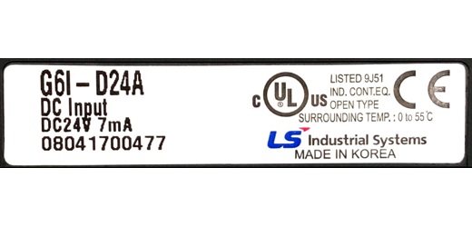 LS (LG) Master-K K200S Plc İş Makineleri : Ls (Lg) G6I-D24A Digital Input Modu