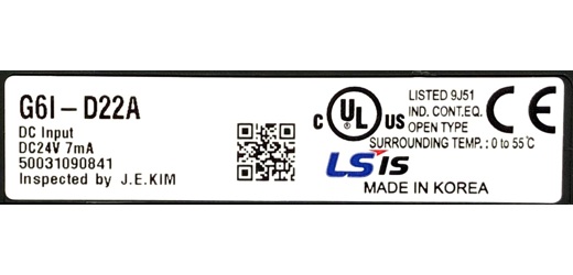 LS (LG) Master-K K200S Plc İş Makineleri : Ls (Lg) G6I-D22A Digital Input Modu