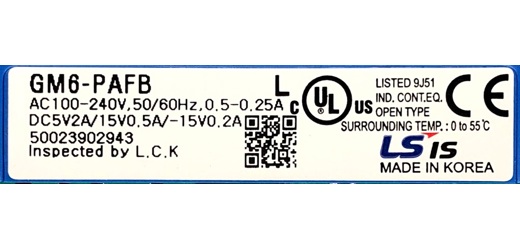 LS (LG) Master-K K200S Plc İş Makineleri : Ls (Lg) Gm6-Pafb Plc Power Supply M