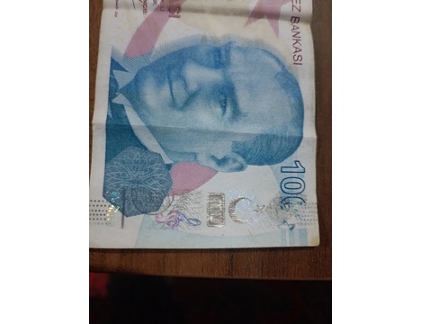 Koleksiyon, Paralar, Türkiye, Kağıt Para, Hatalı Basım 100 Tl