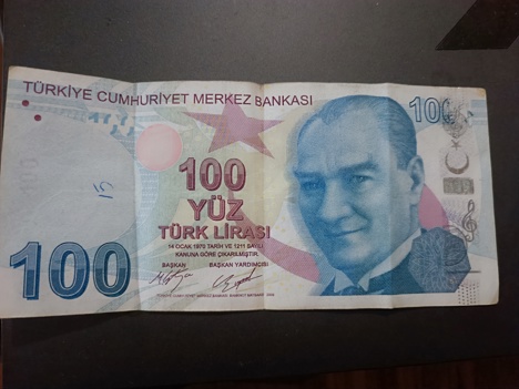 Koleksiyon, Paralar, Türkiye, Kağıt Para, Hatalı Basım 100 Tl