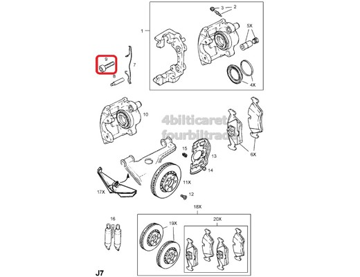 GM Opel Kaliper Civata Vasıta : Kaliper Civatası Opel 543215 90538157